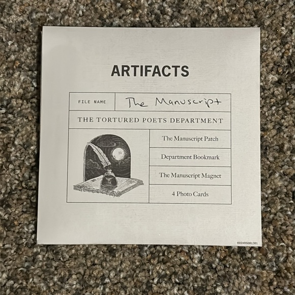 Taylor Swift The Tortured Poets Department Collector CD The Manuscript Artifacts - Picture 6 of 9